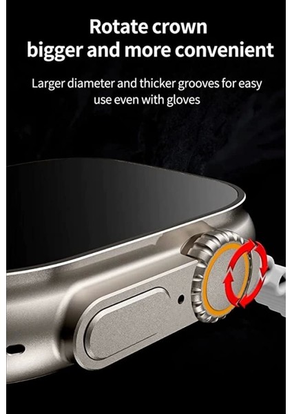WS28 Ultra 49MM Siri Tansiyon Ateş Nabız Ölçer Akıllı Saat