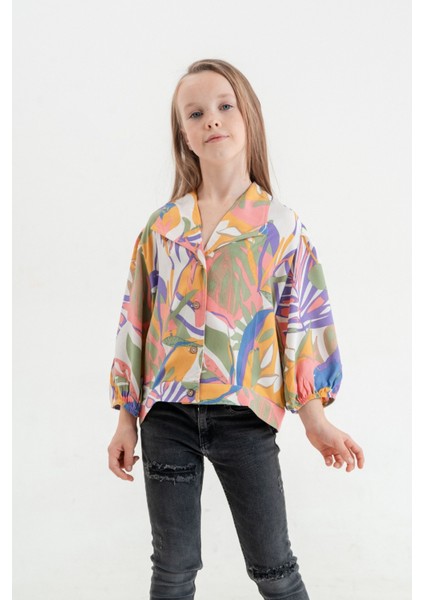 Kız Çocuk Empirme Gömlek 3088