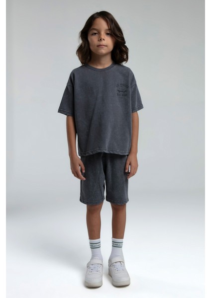 Erkek Çocuk Gri Bermuda Takım indirimleri