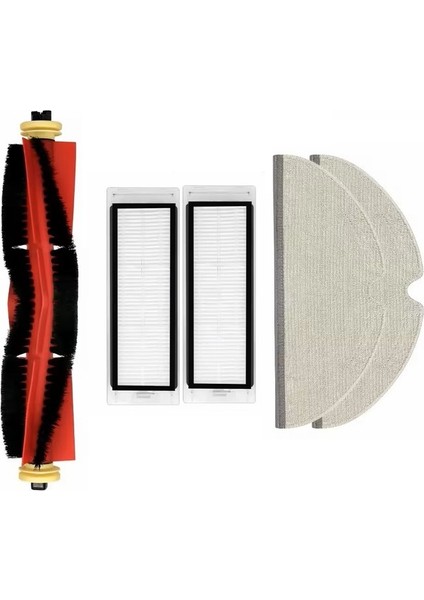 Roborock S5 Max Uyumlu 1 Adet Ana Fırça 2 Adet Filtre 2 Adet Mop