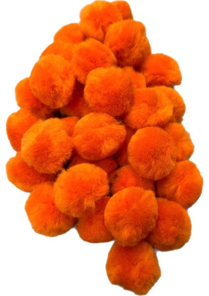 El Yapımı Merinos Yün Ponpon – 3 cm (25 Adet, Yumuşak & Doğal)