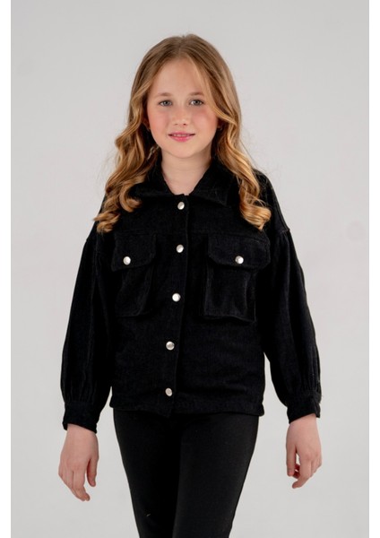 Kız Çocuk Düşük Kol Gömlek 3063