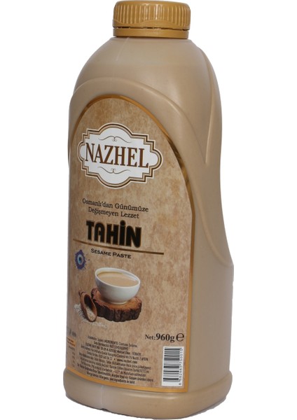 %100 Doğal Gurme Tahin 1 kg (Net 960 Gr) Yerli Susamdan Üretilmiştir.