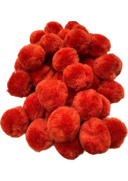 El Yapımı Merinos Yün Ponpon – 3 cm (25 Adet, Yumuşak & Doğal)