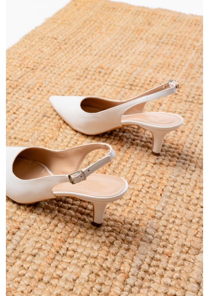 ST-1152 Beyaz Günlük 7 cm Topuklu Kadın Ayakkabı indirimleri
