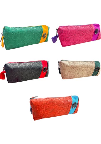 KL24-19 Fashion Middle Suni Deri Tek Bölmeli Kalem Çantası