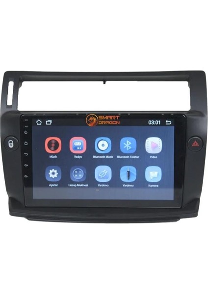 Citroen C4 2005-2010 Uyumlu 6gb Ram 64GB Hafıza Carplay,kamera