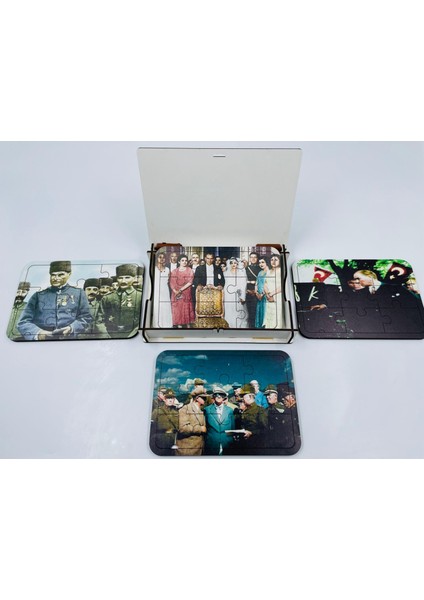 Melbey Eğitici Atam Puzzle 4fotoğraflı 9'lu Puzzle modelleri