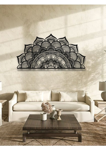 Mandala Desenli Metal Duvar Dekoru