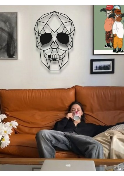 Kurukafa Skull Metal Duvar Dekoru