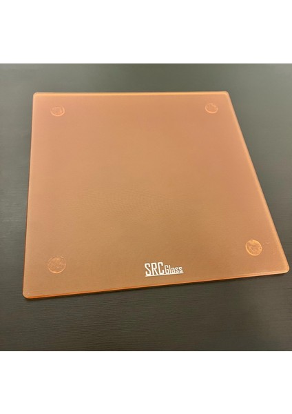 Srcglass Cam Mouse Pad Transparan Sarı (Premıum) 35X35 cm