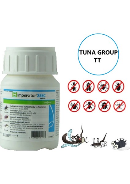 Imperator 25EC 50 ml Karınca - Böcek- Sinek- Hamamböceği Ilacı ( Kokusu Vardır. S.k.t 2026)