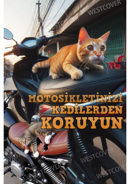 Kuba Ajax 150 Uyumlu Motorsiklet Brandası, Motor Örtüsü WEST01