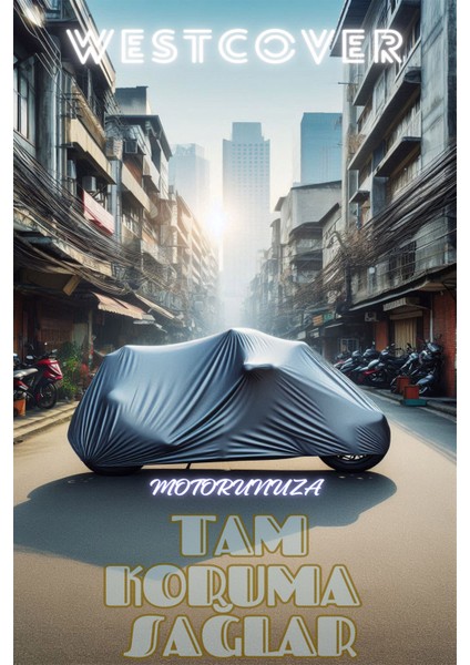 Kanuni Bs 100 Arka Çanta Uyumlu Motorsiklet Brandası, Motor Örtüsü WEST01 modelleri