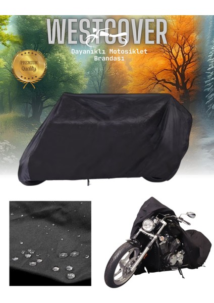 Kymco Like 50 Uyumlu Siyah Motorsiklet Brandası, Motor Örtüsü WEST01-SIYAH