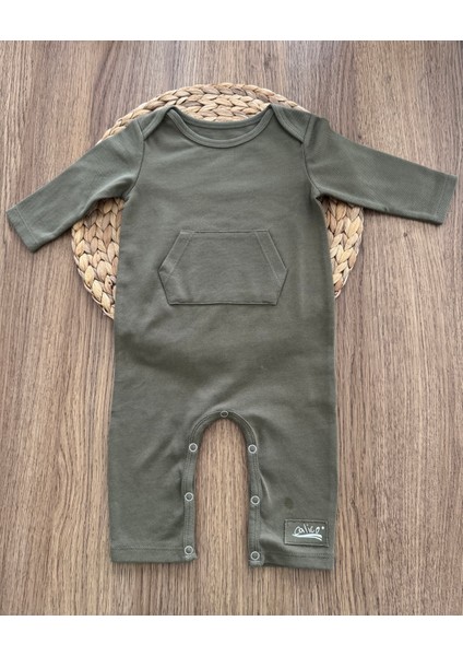 Yeşil Pike Organik Bebek Ramper