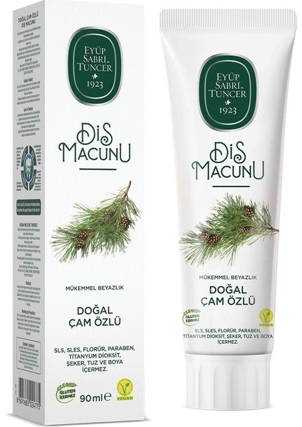 Doğal Diş Macunu 90 gr Çam Özlü