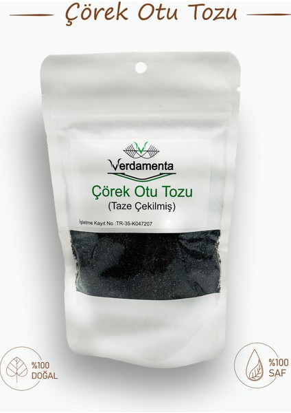 Taze Çörek Otu Tohumu Tozu - 200G Kilitli Ambalajda, Doğal ve Sağlıklı