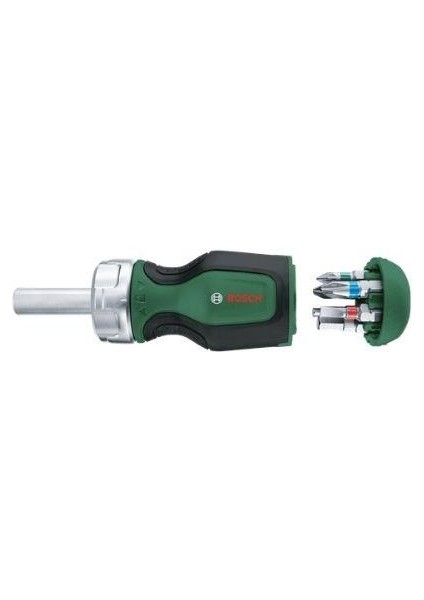 Bısch 6 Uçlu Kısa 6 Uçlu Cırcırlı Tornavida 1600A032UY