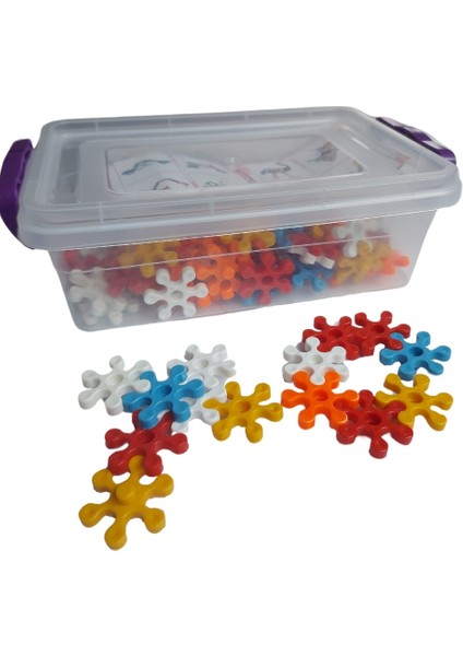 Molekül Blok, Molekül Puzzle, 3D Puzzle, Toys Eğitici Oyuncak, Mozaik Puzzle 140 Parça Renkli