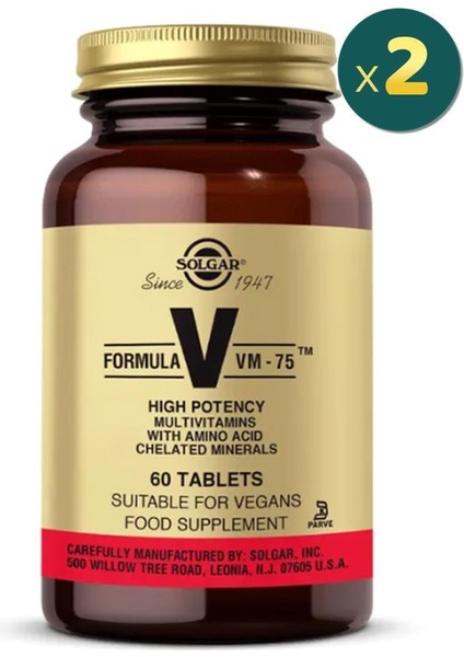Vm 75 Multivitamin 60 Tablet 2 Adet