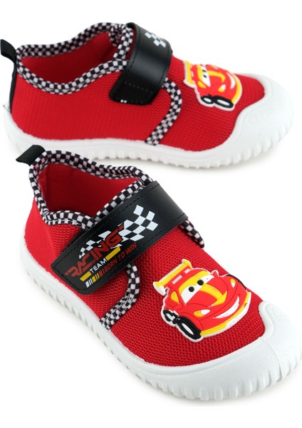 Yazlık Erkek Çocuk Rahat Taban Cırt Cırtlı Ayarlanabilir Keten Ev Okul Kreş Günlük Ayakkabı