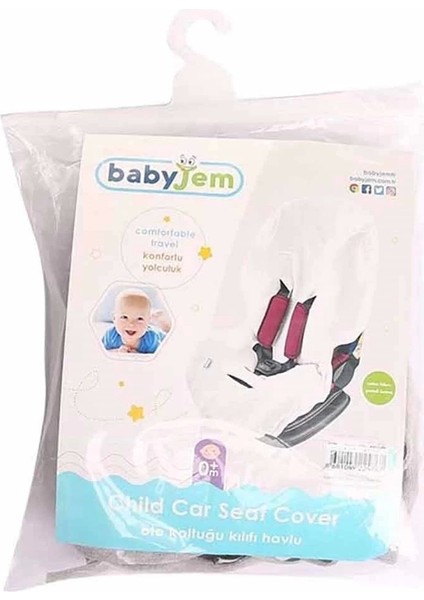 Babyjem Örme Havlu Oto Koltuğu Kılıfı 684 Beyaz