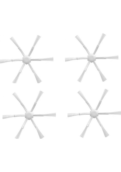 Xiaomi Mop 2c (XMSTJQR2C) Uyumlu 4 Adet 6 Kollu Beyaz Yan Fırça