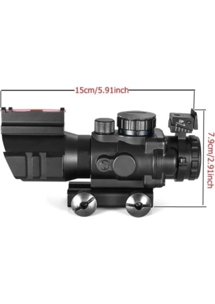 Spıke 4X32 Kırmızı Işıklı Dürbünü 4X32