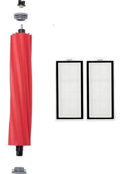 Roborock Q7 Max Uyumlu 1 Adet Ana Fırça 2 Adet Filtre