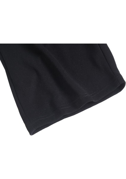 Killer Cat Baskılı Siyah Unisex Penye Şort