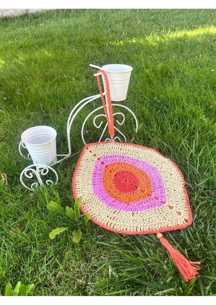 Nazar Boncuklu ,el Yapımı, El Örgüsü, Clutch ,portföy Çanta, Fermuarlı, Astarlı,nar Çiçeği Püsküllü fiyatları