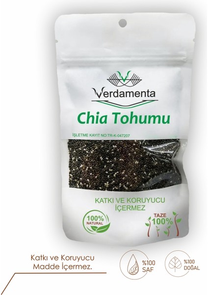 Chia Tohumu - 100 gr - Superfoods - Glutensiz - Keto Dostu - Tam Protein Yüksek Lif fiyatları
