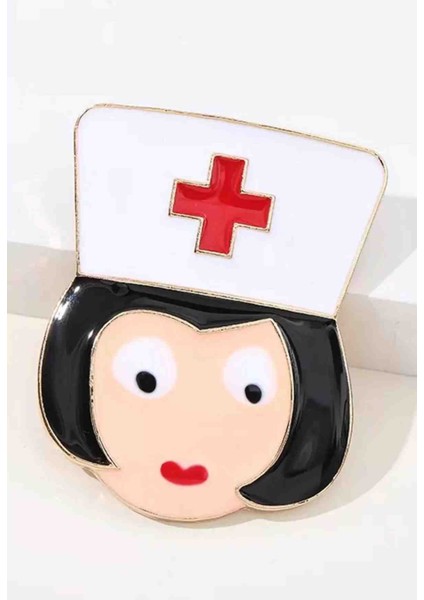 Hemşire Figürlü Broş