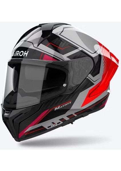 Aıroh Matryx Rocket Red Fluo Gloss Kask