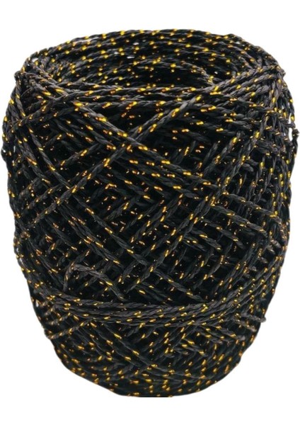 Çanta 100 gr Sarılmış Kağıt Ip Siyah Simli