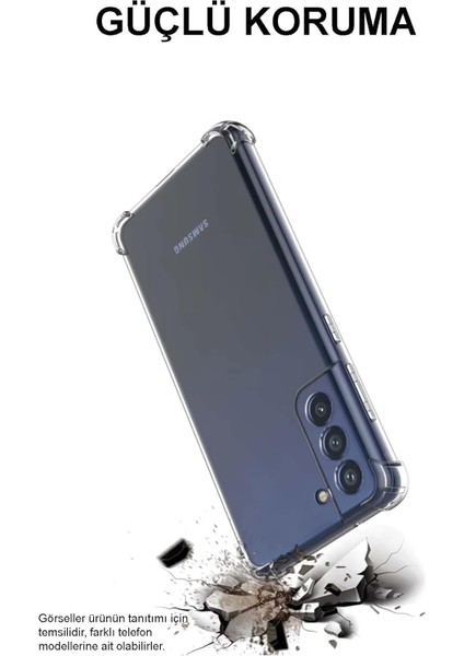 Oppo A5 2020 Kılıf Köşe Korumalı Kılıf Şeffaf Köşeli Kılıf Slikon - Şeffaf