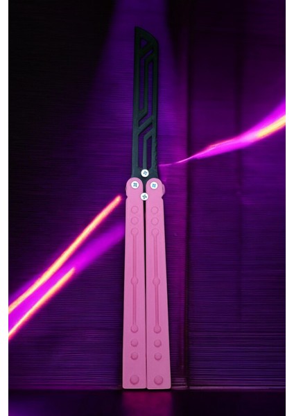 Kelebek Antrenman Alıştırma Bıçağı – Plastik Butterfly Knife (Pembe ve Siyah) indirimleri