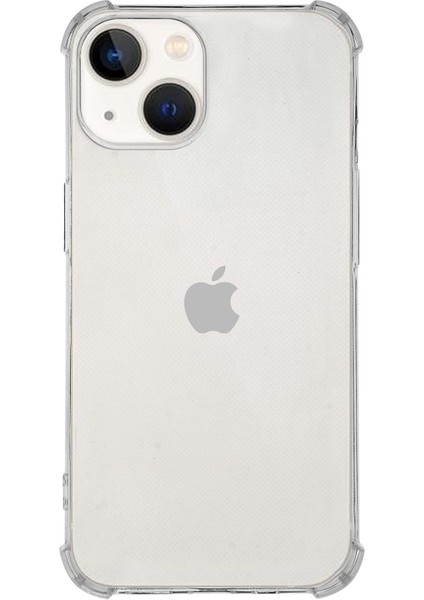 iPhone 13 Kılıf Köşe Korumalı Kılıf Şeffaf Köşeli Kılıf Slikon - Şeffaf
