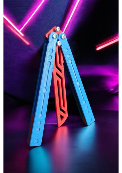 Kelebek Antrenman Alıştırma Bıçağı – Plastik Butterfly Knife (Mavi ve Kırmızı) fiyatları