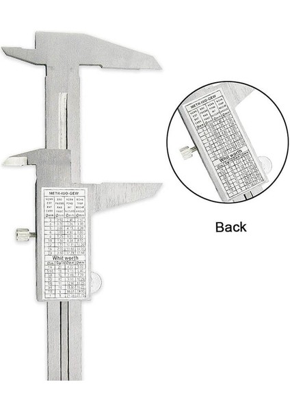 150 mm / 0.02 mm Paslanmaz Çelik Mekanik Kumpas - Sürgülü Manuel Kumpas fırsatları