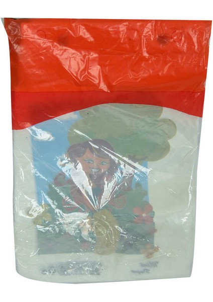 Arma Baskılı Mini Poşet Eczane Mağaza Dükkan Poşeti Karma Desen Renk 32X20 cm 100 Adet No:0