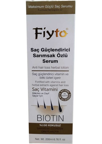 Sarımsak Özlü Saç Losyonu 200 ml