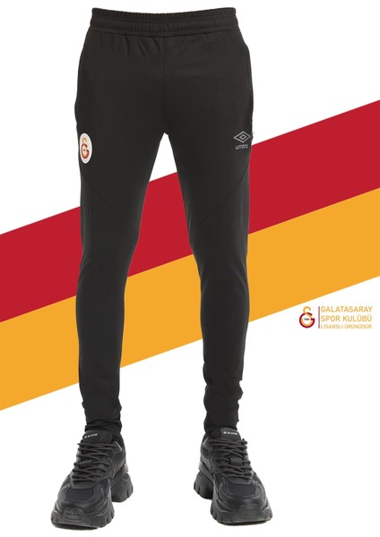 Orijinal Lisanslı Dar Paça Siyah Eşofman Altı