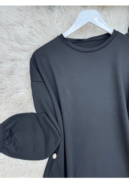 Yanları Düğme Detaylı Yuvarlak Yaka Ikili Takım fiyatları