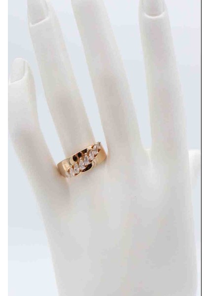 Taşlı Model Rodyum Yüzük