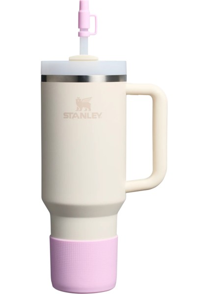 Quencher Orijinal 1,18 Litre (40 Oz) Termos ile Uyumlu Koruma Seti (Taban Kılıfı + Pipet Kapağı)