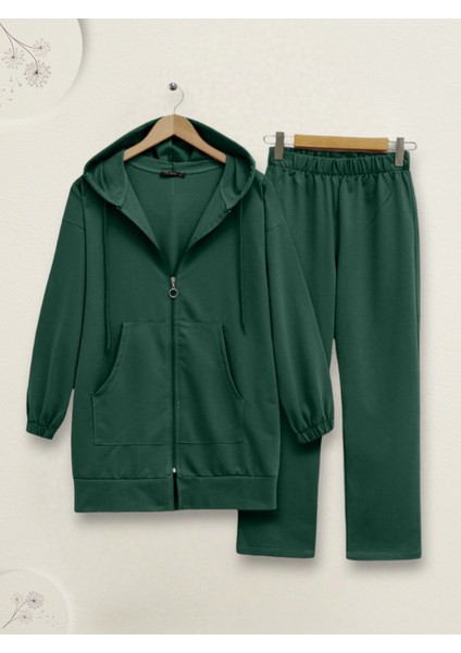 Fermuarlı Kapşonlu Penye Takım