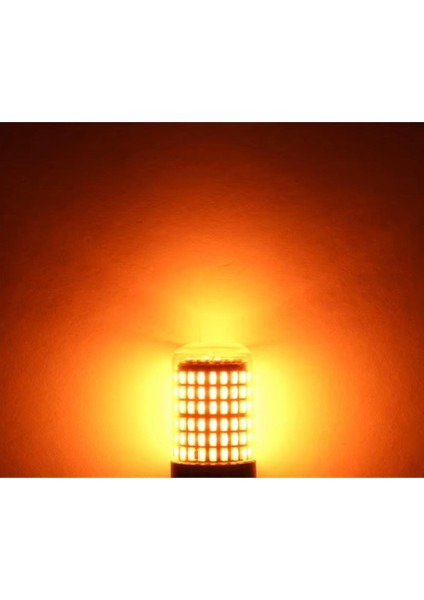 2 Adet 93 Tek Duy Yakın Tırnak LED 144 Ledli BAU15S Turuncu