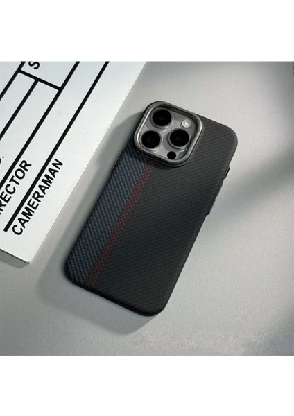 Iphone 16 Plus Uyumlu Lux Carbon Fiber Magsafe Ekstra Dayanıklı Lens Hediyeli